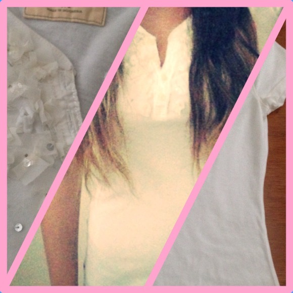 White V-Neck