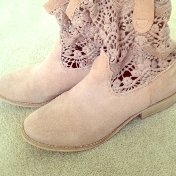 Ankle Crochet Flat Booties