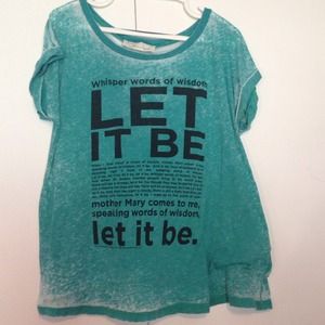 Let it be shirt