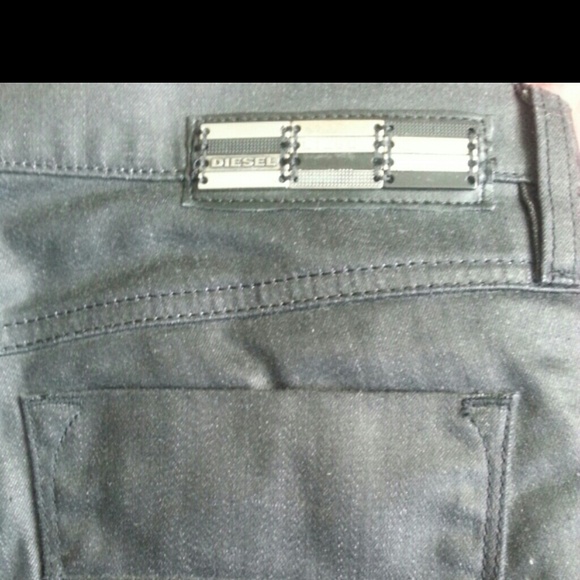 Diesel ivy biker coated black skinny jean - Picture 2 of 3