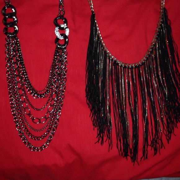 Two beautiful statement necklaces!