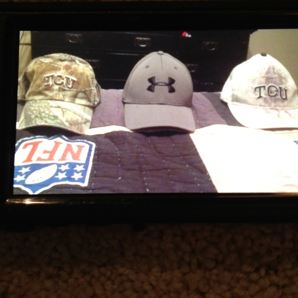 2-TCU and 1 Under Amour Hats