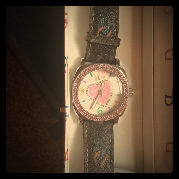 Rooney and Bourke multi color watch with crystal