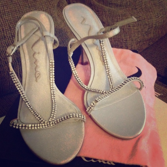 Prom/party Nina Gilmore silver heels