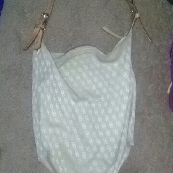 AUTHENTIC!! Leather Trimmed Cloth Handbag
