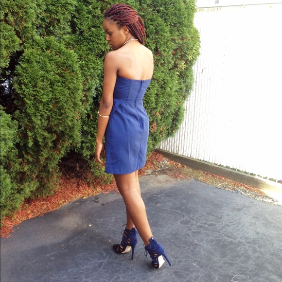 S o l d ⚡️⚡️⚡️Cobalt blue strapless dress - Picture 3 of 4