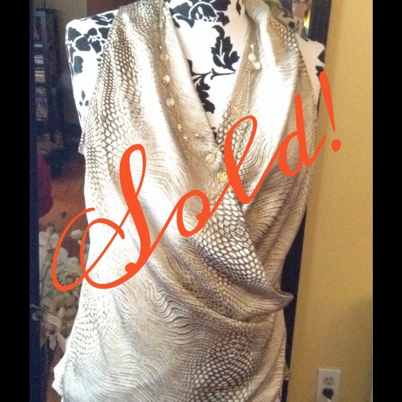 Bundled..Jlo silky top. Goldish tan color.