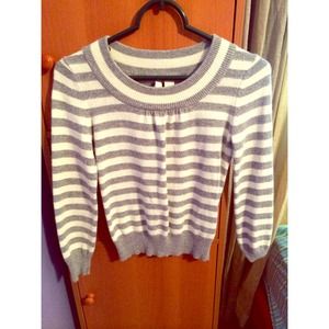 White and silver children's sweater!
