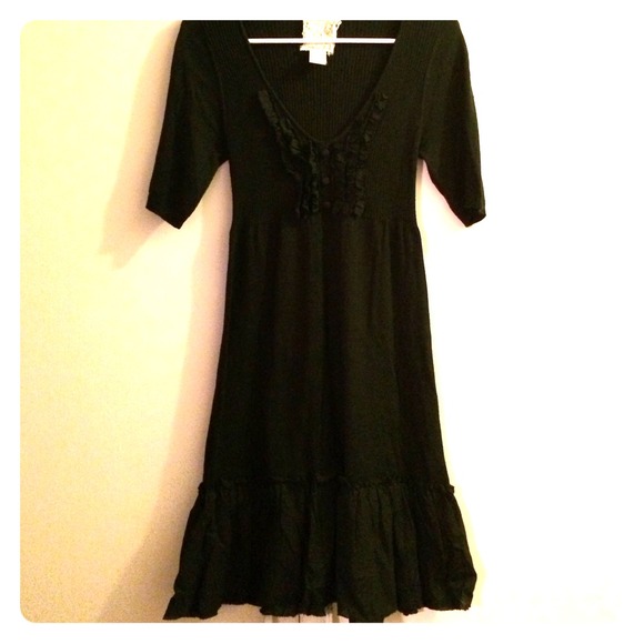 Casual OR formal accented Lil Black Dress- NEW