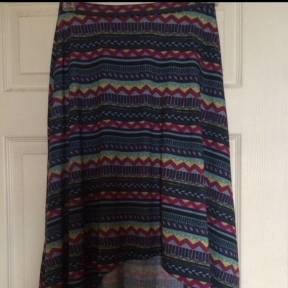 Hi low Aztec skirt