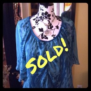 Sold ...LC bat wing sheer blouse with tank