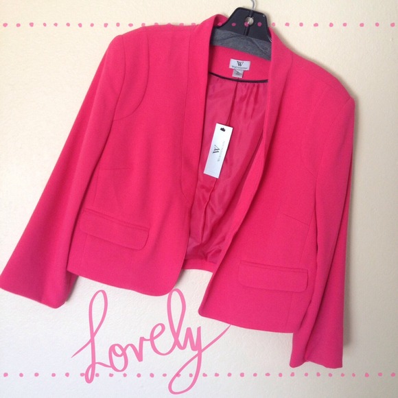 Pink Cropped Blazer