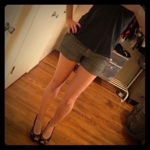 Cute harrigbone shorts with a shimmer