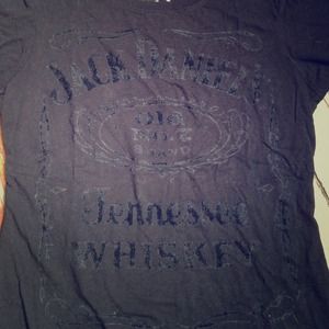 Black Jack Daniels top, velvet graphic