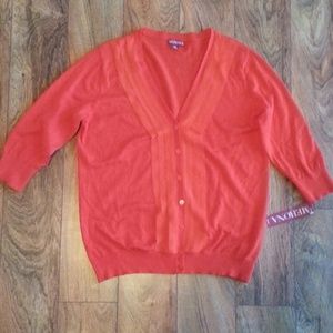 Brand new beautiful coral/orange sweater