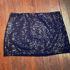 Black sequin Bebe skirt