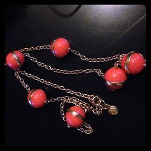Beautiful J Crew long peach necklace!!!!!