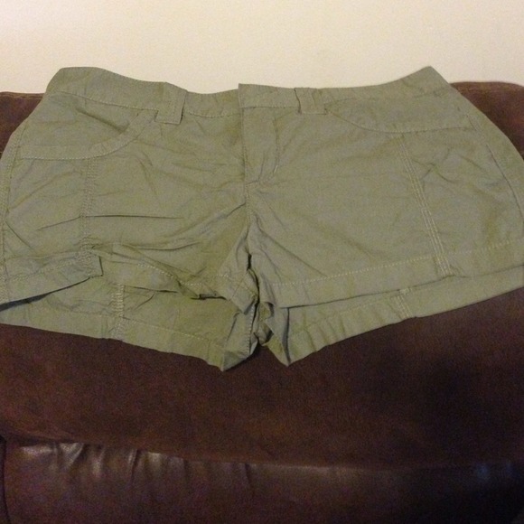 Express Olive Green Shorts