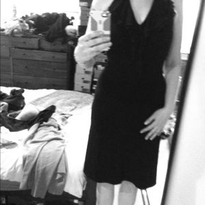 Silk Tahari halter dress