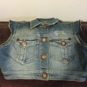 Apple Bottom Denim Vest & Skirt Set