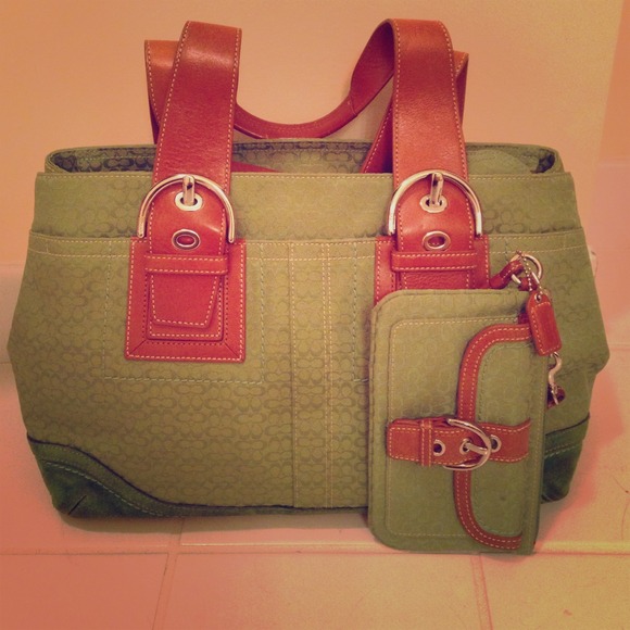 Coach Handbags - Classic Coach satchel & matching wristlet