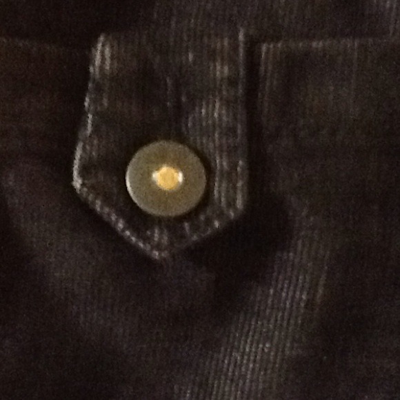 Lane Bryant grey corduroy pant with rhinestone - Picture 2 of 4