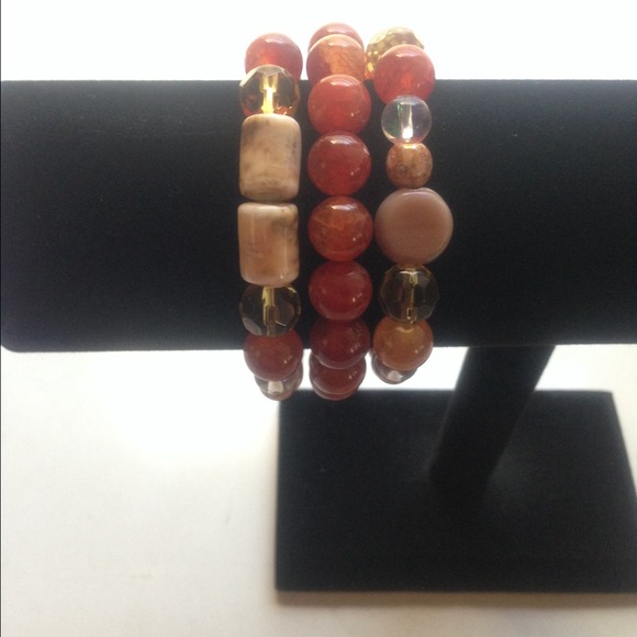 3 Multi Stretch Beaded Bracelet