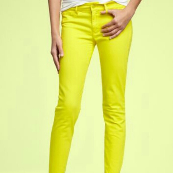 gap yellow jeans