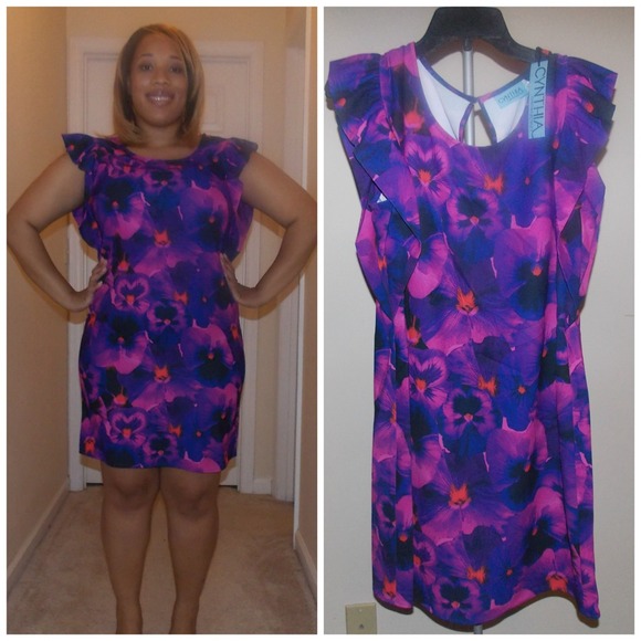 Cynthia Rowley flutter sleeve dress