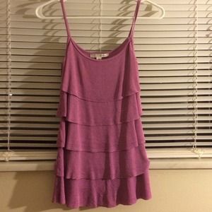 Banana Republic purple frilly top