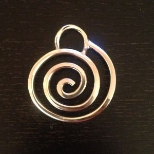 Two inch circle necklace charm.