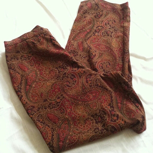 Coldwater Creek Paisley Pants Size 8