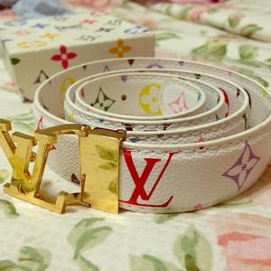 Louis Vuitton Belt (white)