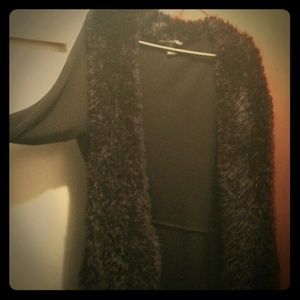 Faux fur sweater
