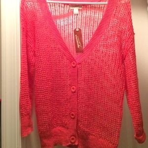 New pink cardigan
