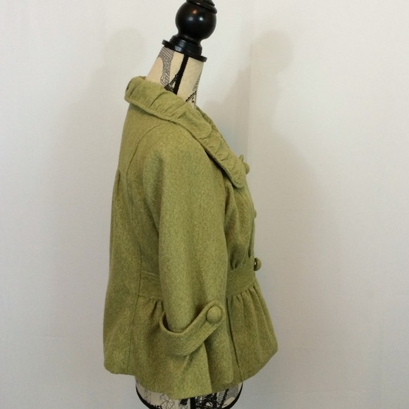 Tabitha Jacket Green 10 Belted - Picture 2 of 4