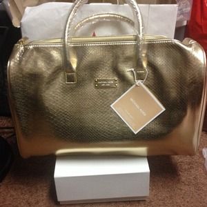 Gold Michael kors tote
