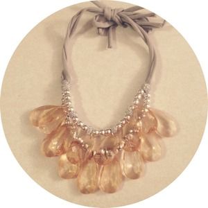 Orange Anthropologie statement necklace!!