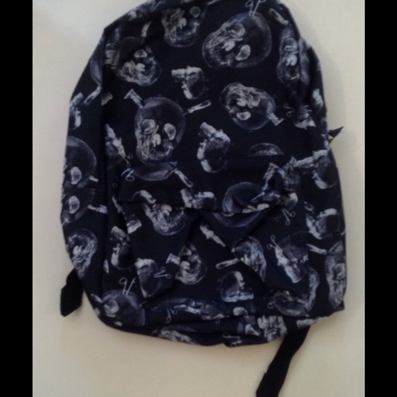 Skeleton print backpack