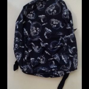 Skeleton print backpack
