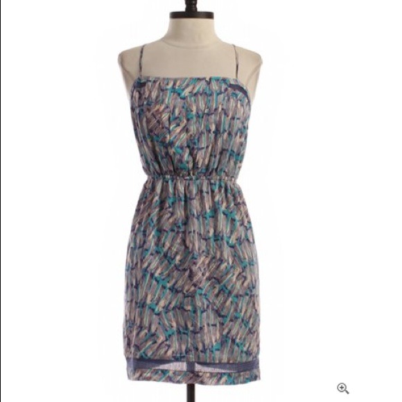 BCBGeneration Shades of Blue Sundress
