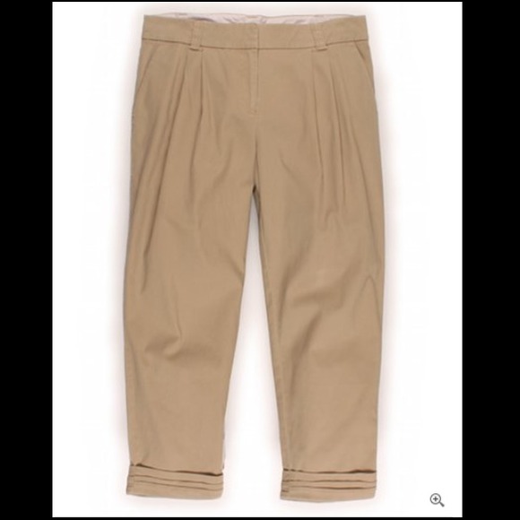 HP 🎉 Cartonnier for Anthro Pleated Khaki Crops