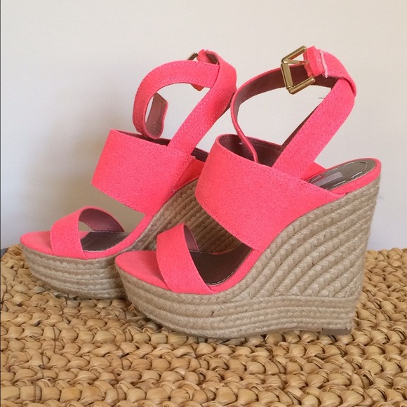 Hot Pink Rachel Roy Wedges.