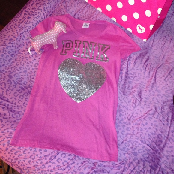 SOLD Pink bling top - Picture 1 of 2