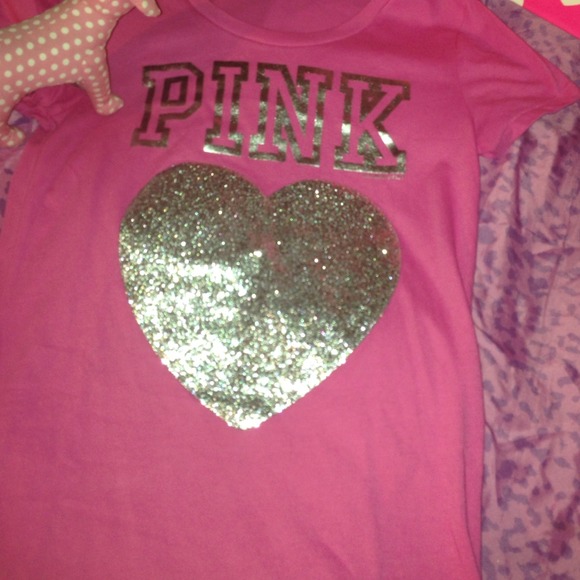 SOLD Pink bling top - Picture 2 of 2