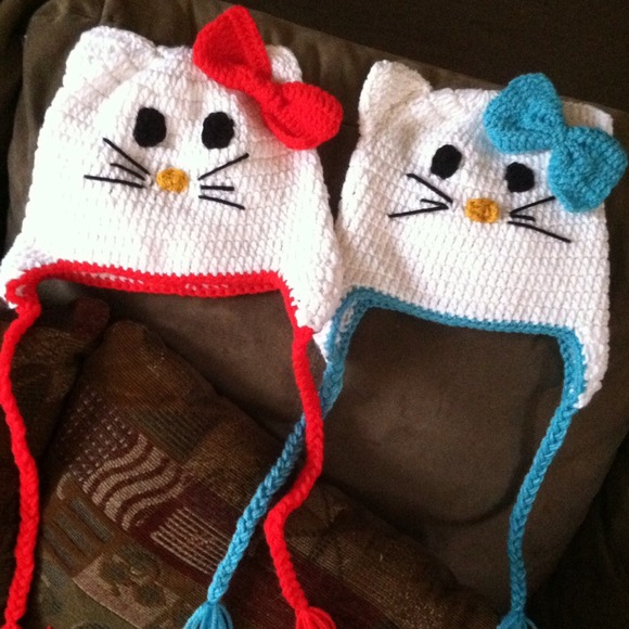 Hello kitty Crochet Beanie