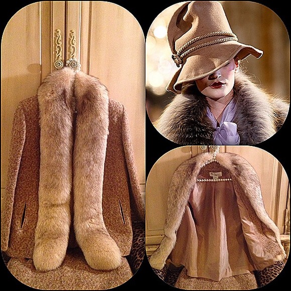 Adolph Shuman for Lilli Ann Dresses & Skirts - Stunning two-piece wool cashmere suit fox collar