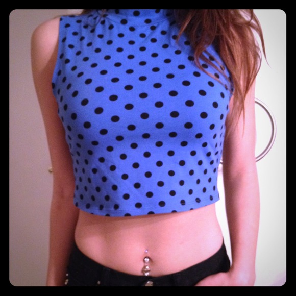 *Polka-Dot Crop Top*