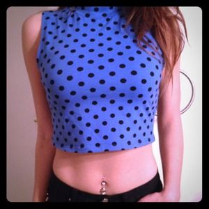 *Polka-Dot Crop Top*