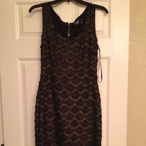 Black and gold Guess dress
